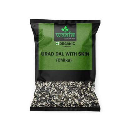 Weefa Organic Urad Dal With Skin (Chilka) - 500 gm