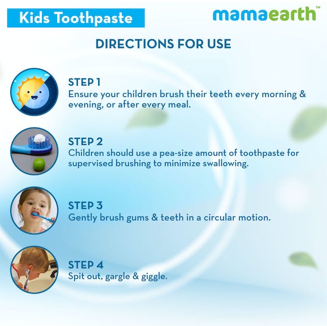 Mamaearth Awesome Orange Baby Toothpaste Cleanses Teeth, Provides Healthy Teeth & Gums - 50 gm