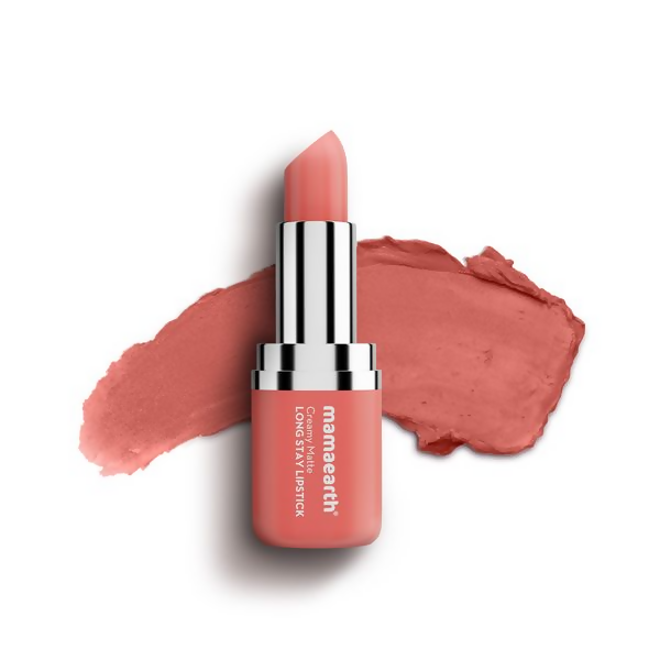 Mamaearth Creamy Matte Long Stay Lipstick - Coral Bloom - 4.2 gm