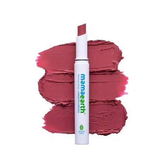 Mamaearth Moisture Matte Long Stay Lipstick-Bubblegum Nude - 2 gm