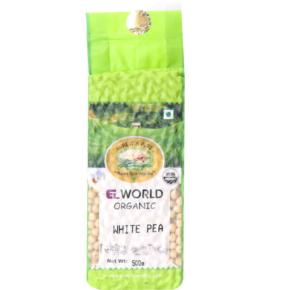 El World Organic White Peas - 500 gm
