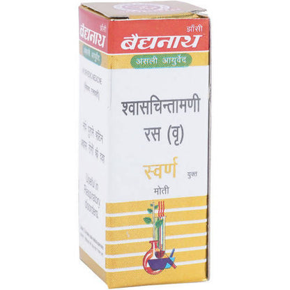 Baidyanath Jhansi Swas Chintamani Ras (VR.) With Gold Tablets - 10 Tabs