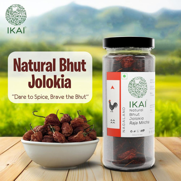 IKAI Natural Bhut Jholokia (King Chilli) - 25 gm