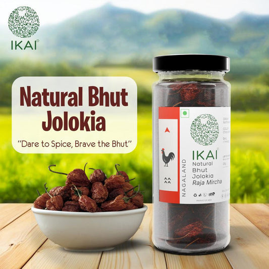 IKAI Natural Bhut Jholokia (King Chilli) - 25 gm
