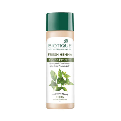 Biotique Bio Henna Leaf Fresh Texture Shampoo and Conditioner - 120 ml