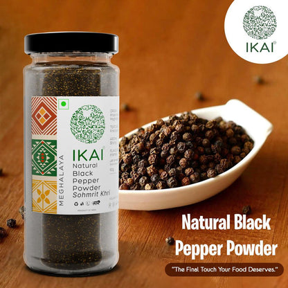 IKAI Natural Black Pepper Whole - 100 gm