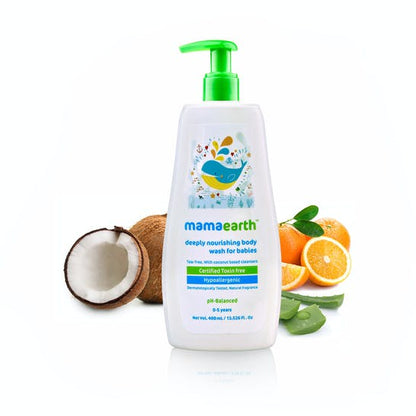 Mamaearth Deeply Nourishing Baby Body Wash For Natural Cleansers & Tear-Free Formula - 100 ml