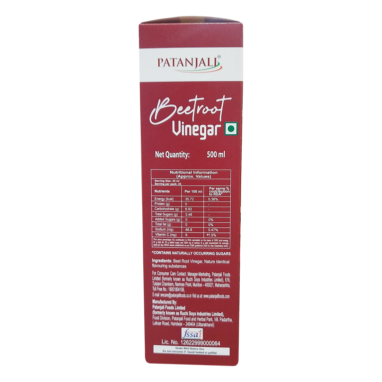 Patanjali Beetroot Vinegar - 500 ml
