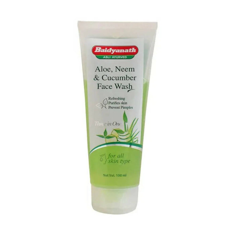 Baidyanath Jhansi Aloe, Neem & Cucumber Face Wash - 100 ml