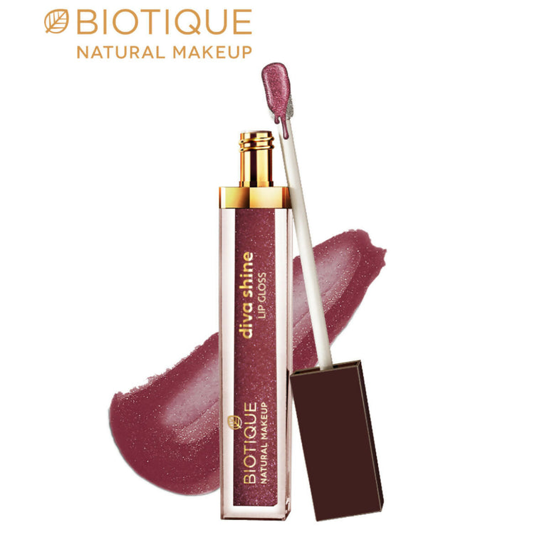 Biotique Diva Shine Lip Gloss - Sugar Pluma - 3 ml