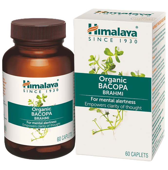 Himalaya Herbals Organic Bacopa Brahmi Caplets - 60 caps