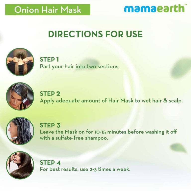 Mamaearth Onion Hair Mask For Hairfall Control - 200 ml - Pack of 1