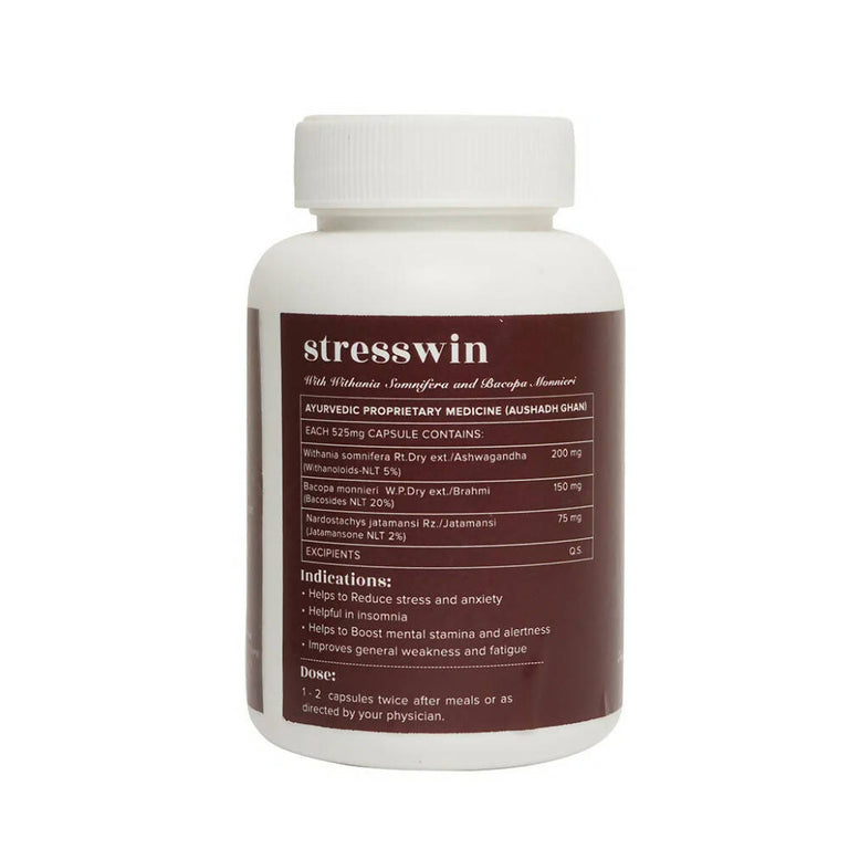 Baidyanath Jhansi Ayurvedant Stresswin Capsules - 60 caps