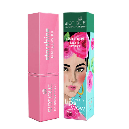 Biotique Starshine Matte Lipstick - Fire-N-Berries - 3.5 gm