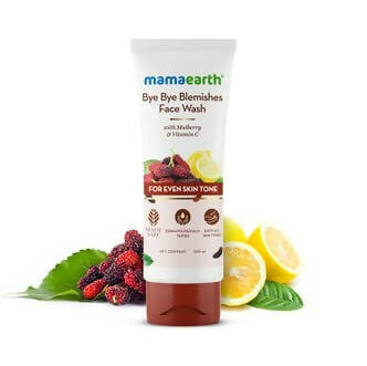 Mamaearth Bye Bye Blemishes Face Wash With Mulberry & Vitamin C For Even Skin Tone - 100 ml