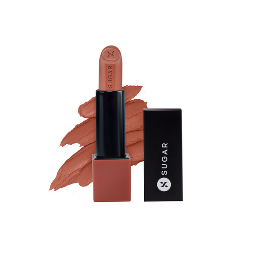 SUGAR Glide Peptide Serum Lipstick with Vitamin E - 01 Santorini Sunset - 4.2 gm