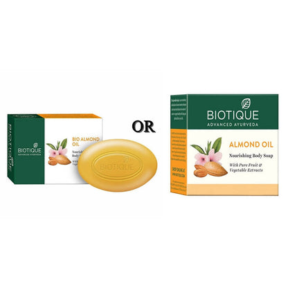 Biotique Advanced Ayurveda Bio Almond Oil Nourishing Body Soap - Pack of 3