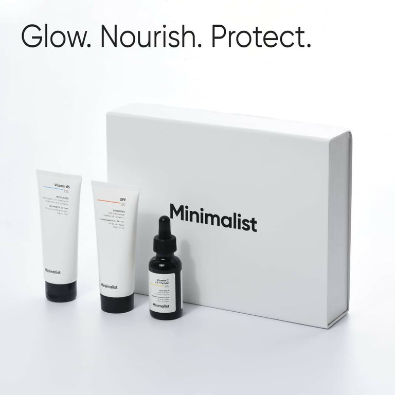 Minimalist Glow & Protect Skincare Kit - kit