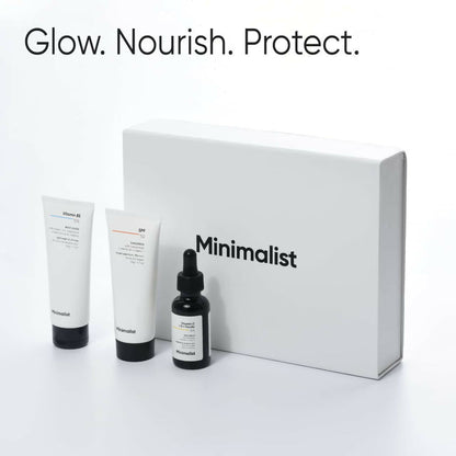 Minimalist Glow & Protect Skincare Kit - kit