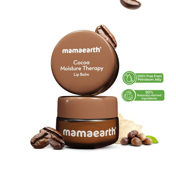 Mamaearth Cocoa Moisture Therapy Lip Balm with Cocoa Butter & Coffee For Dry & Chapped Lips - 15 gm