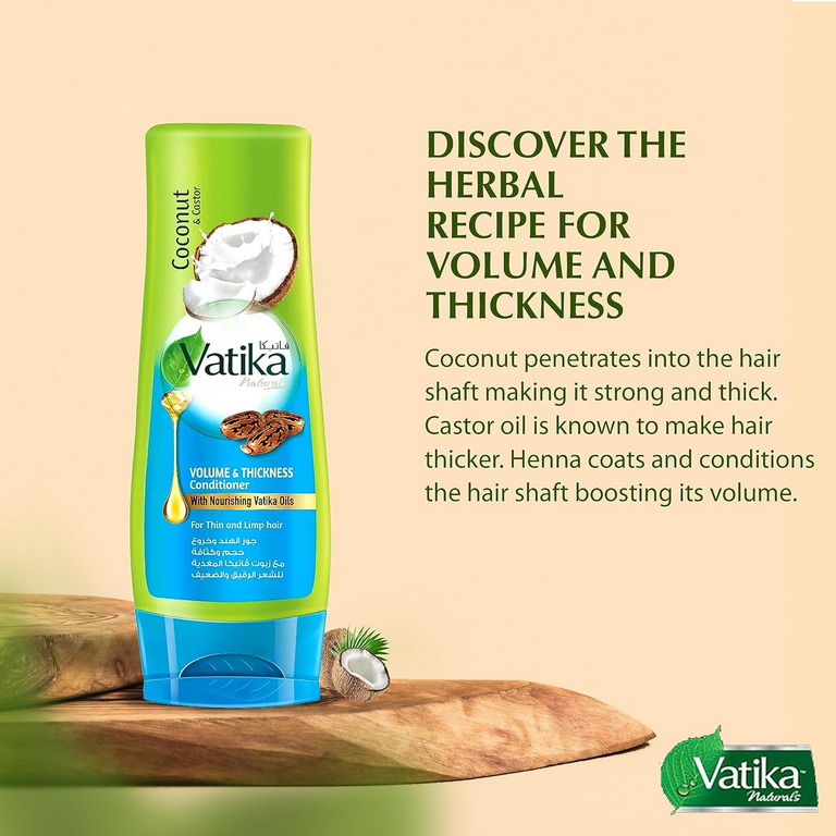Dabur Vatika Naturals Volume and Thickness Conditioner - 400 ml