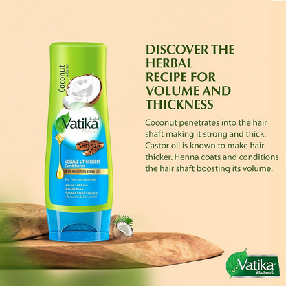 Dabur Vatika Naturals Volume and Thickness Conditioner - 400 ml