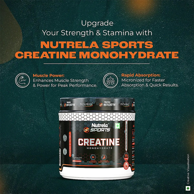 Patanjali Nutrela Sports Creatine Monohydrate - 100 gm