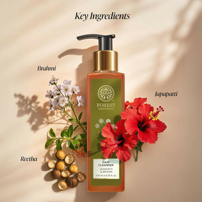 Forest Essentials Hair Shampoo Cleanser Japapatti & Brahmi - 50 ml
