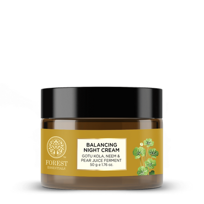 Forest Essentials Balancing Night Cream with Gotu Kola, Neem & Pear Juice Ferment - 50 gm