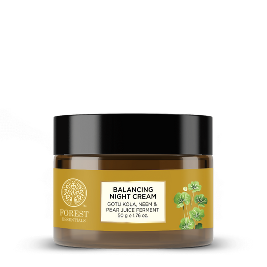 Forest Essentials Balancing Night Cream with Gotu Kola, Neem & Pear Juice Ferment - 50 gm