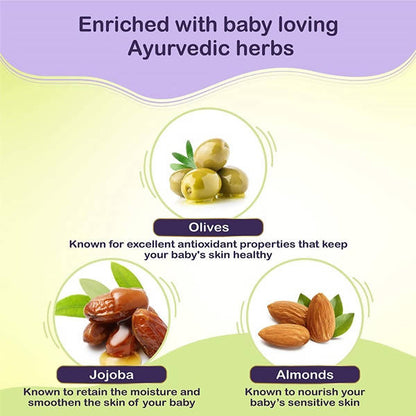 Dabur Baby Oil Enriched With Baby Loving Ayurvedic Oils - 200 ml