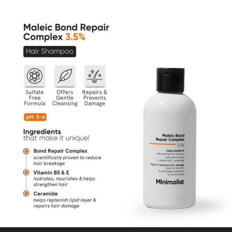 Minimalist Maleic Bond Repair Complex 3.5 % Hair Shampoo - 250 ml