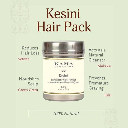 Kama Ayurveda Kesini Ayurvedic Herbal Hair Wash Powder 120gm - 120 gm
