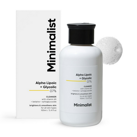 Minimalist 7% ALA + Glycolic Brightening Face Wash - 100 ml