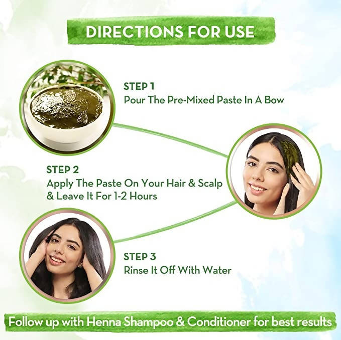 Mamaearth Natural Henna Paste For Rich Naturally Colored Hair - 200 gm