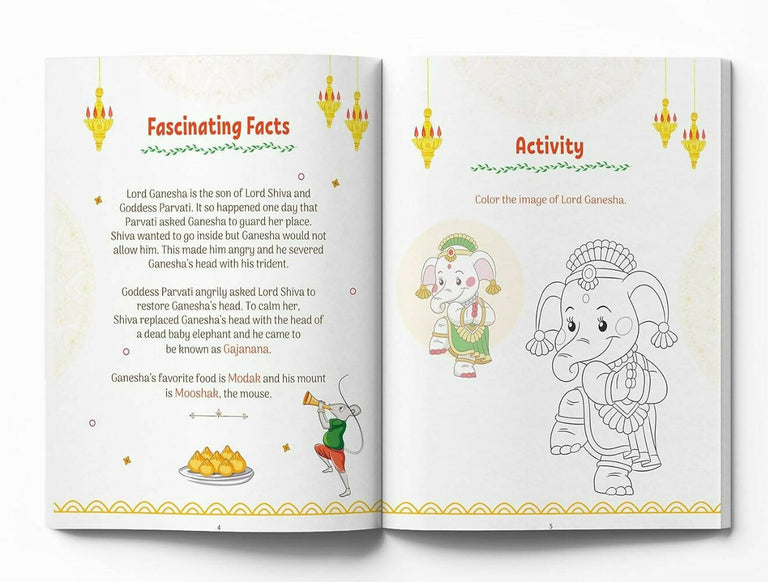 Shlokas And Mantras - Activity Book For Kids - Hardcover