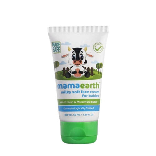 Mamaearth Milky Soft Baby Face Cream For Moisturizes, Soothes, Heals Chapped Skin - 60 gm