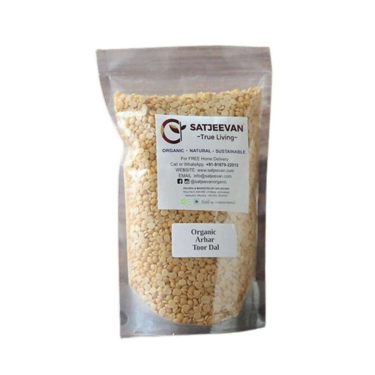 Satjeevan Organic Arhar Toor Dal - 500 gm