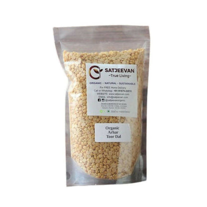 Satjeevan Organic Arhar Toor Dal - 500 gm