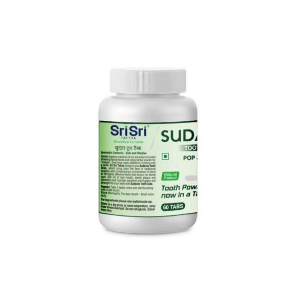 Sri Sri Tattva Sudanta Tooth Tabs (60 Tabs) - 60 tabs