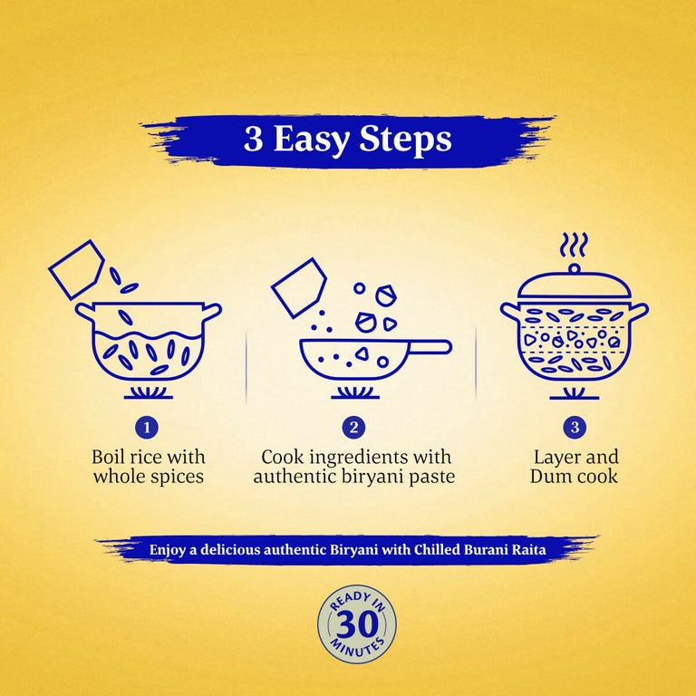 Daawat Biryani Kit Hyderabadi - Authentic Recipe - 334 gm