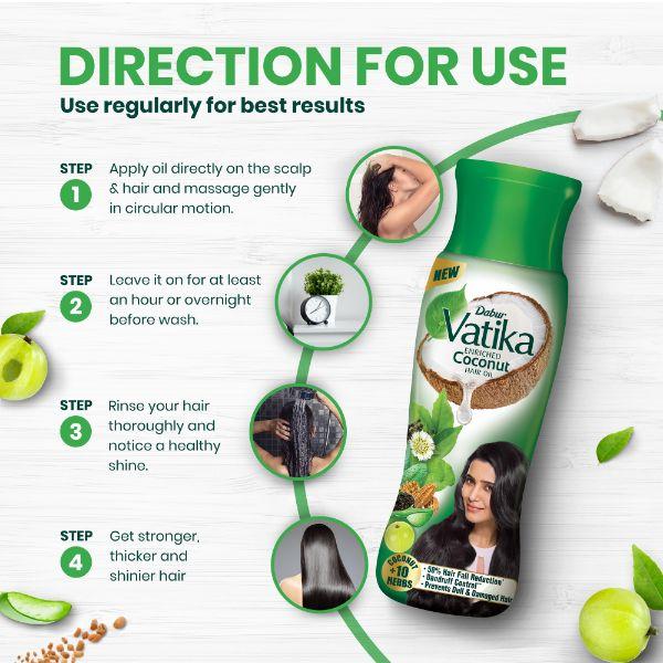 Dabur Vatika Enriched Coconut Hair Oil - 300 ml