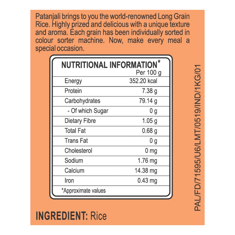 Patanjali Deep Kalash Rice - 1 kg