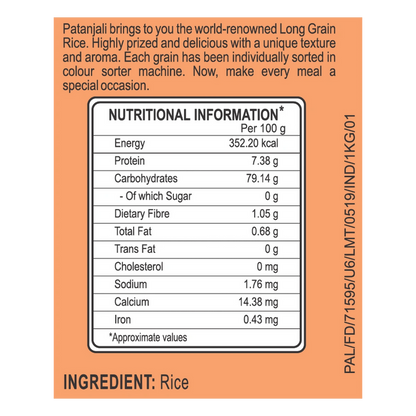Patanjali Deep Kalash Rice - 1 kg