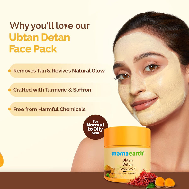 Mamaearth Ubtan Face Mask - 100 gm - Pack of 1