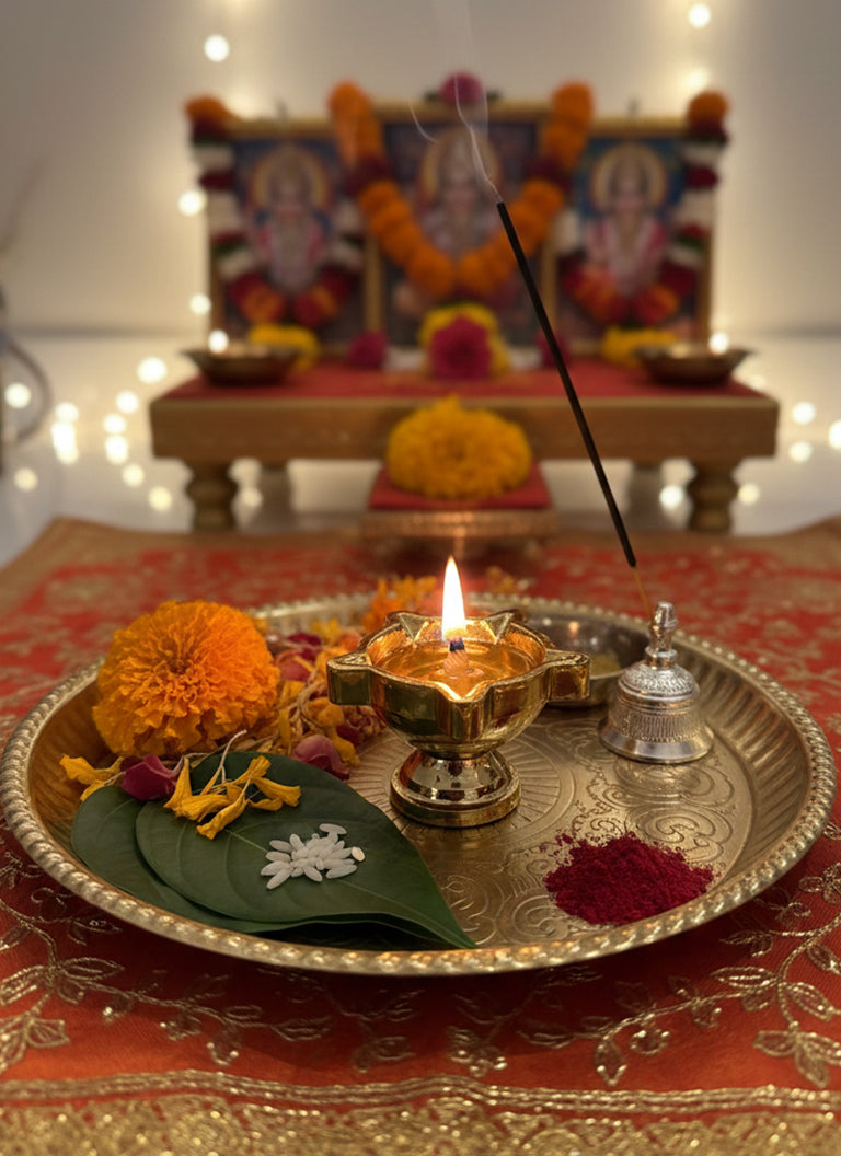 Wood estate Crafted From Metal Designer Diya - 1