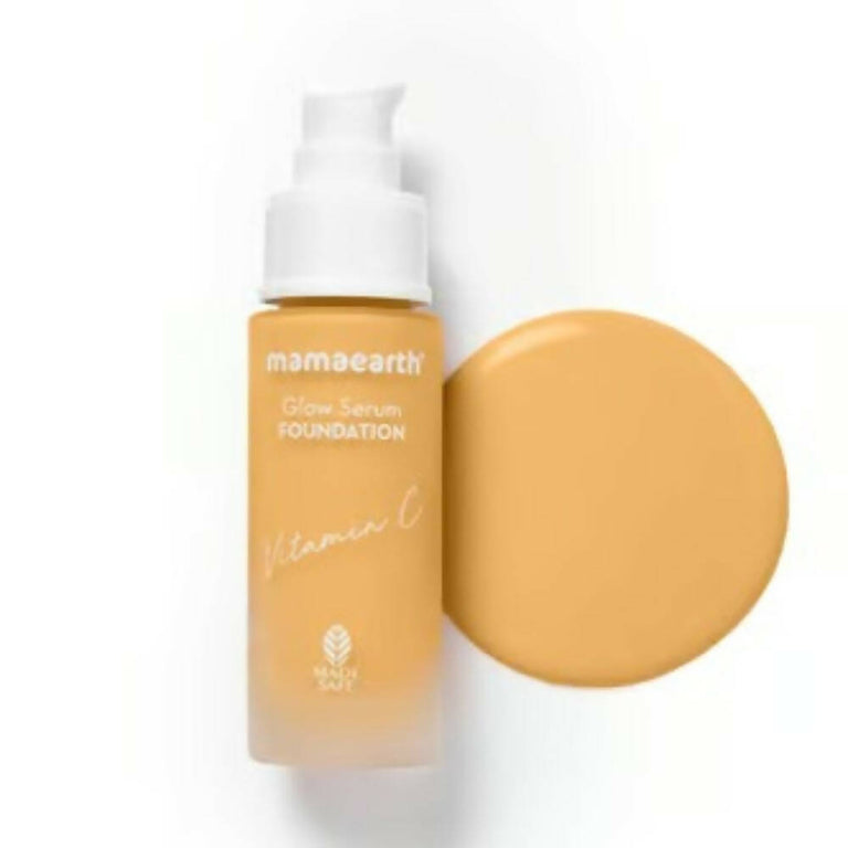 Mamaearth Glow Serum Foundation + Glow Oil Control Compact Combo - Ivory Glow - Combo