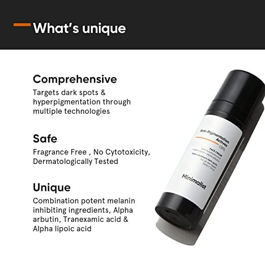 Minimalist Anti-Pigmentation Actives 08% Face Cream - 30 ml