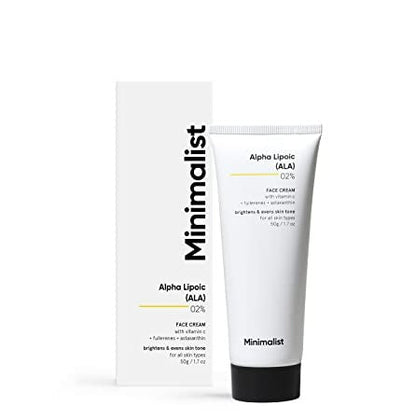 Minimalist Alpha Lipoic (ALA) 02% Face Cream - 50 gm
