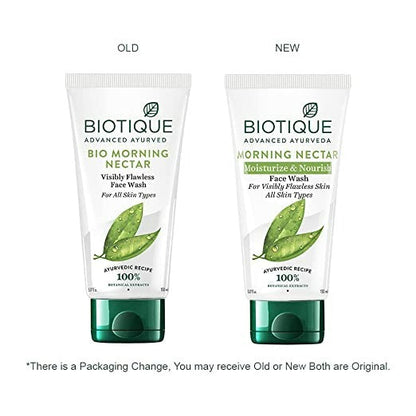Biotique Advanced Ayurveda Bio Morning Nectar Visibly Flawless Face Wash - 100 ml